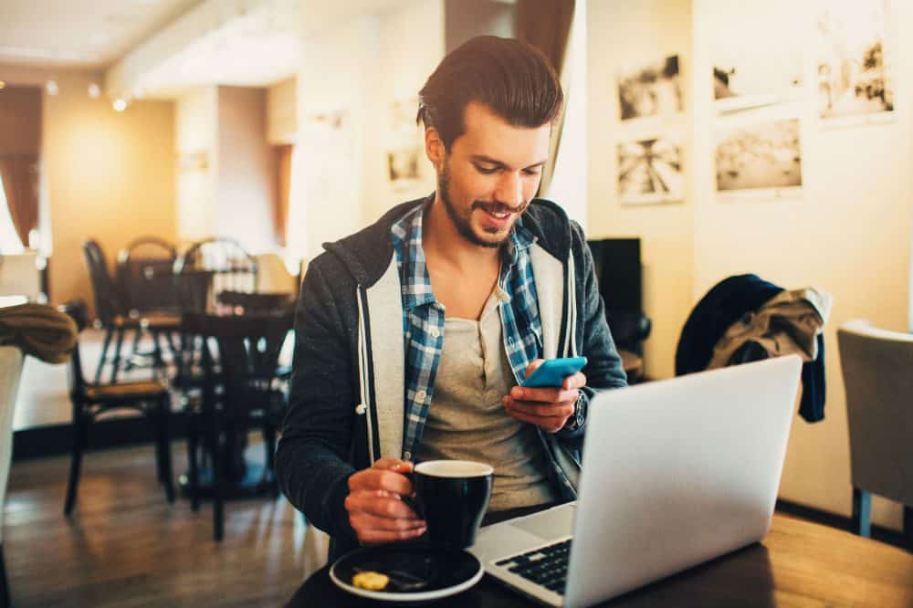 Coffee-and-socila-media Successful student drink coffee, but don't overdo it