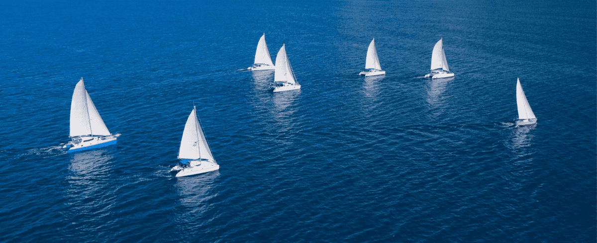 7 blue ocean boats